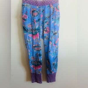 Sundance 100% cotton pajama waffle pants colorful floral